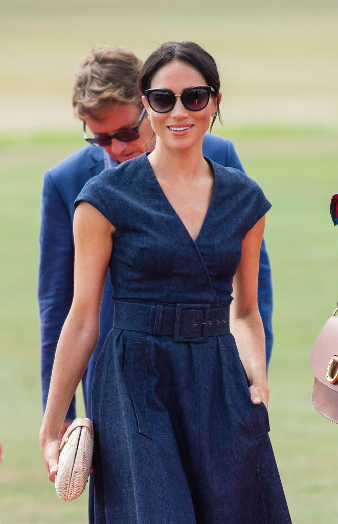 Meghan Markle, Duchess of Sussex attends the Sentebale Polo 2018 held at the Royal County of Berkshire Polo Club on July 26, 2018. (Photo: Samir Hussein/Samir Hussein/WireImage)