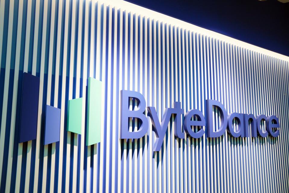 Signage at the ByteDance Ltd. offices in Singapore, on Friday, Aug. 4, 2023. 