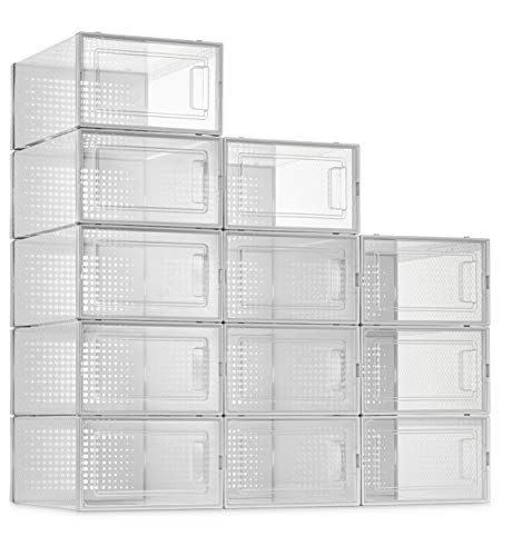 4) Seseno 12-Pack Shoe Storage Boxes