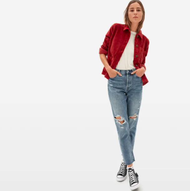 Everlane's new Corduroy Chore Jacket is a perfect for fall days.