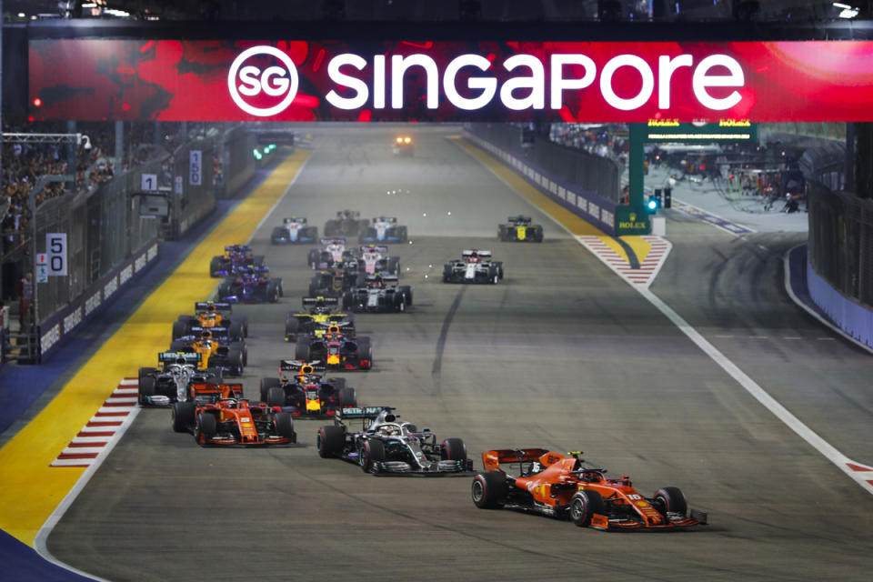 距離台灣最近的F1一級方程式分站：新加坡大獎賽。©SingaporeGP