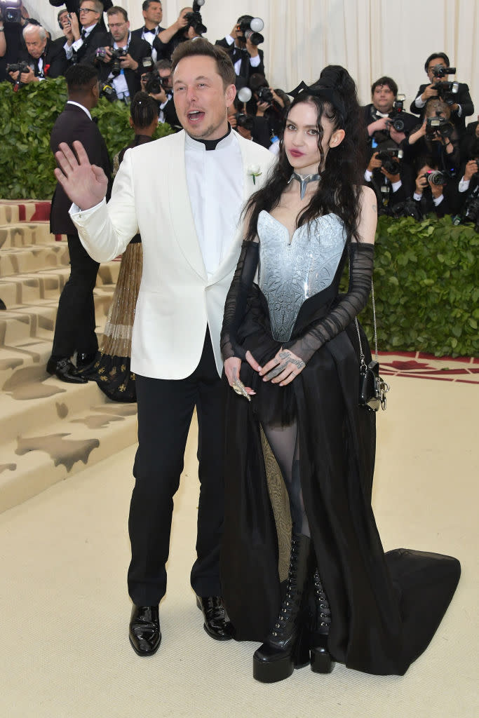 Elon Musk and Grimes dated for three years. (Photo: Neilson Barnard/Getty Images)
