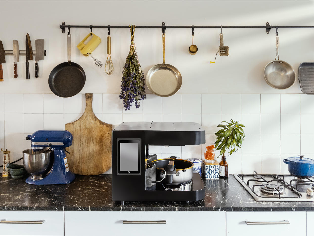  a robot countertop appliance in a kitchen 