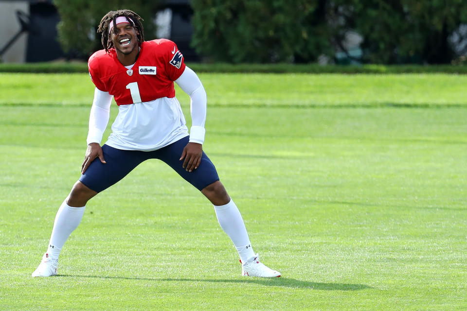 New England Patriots quarterback Cam Newton