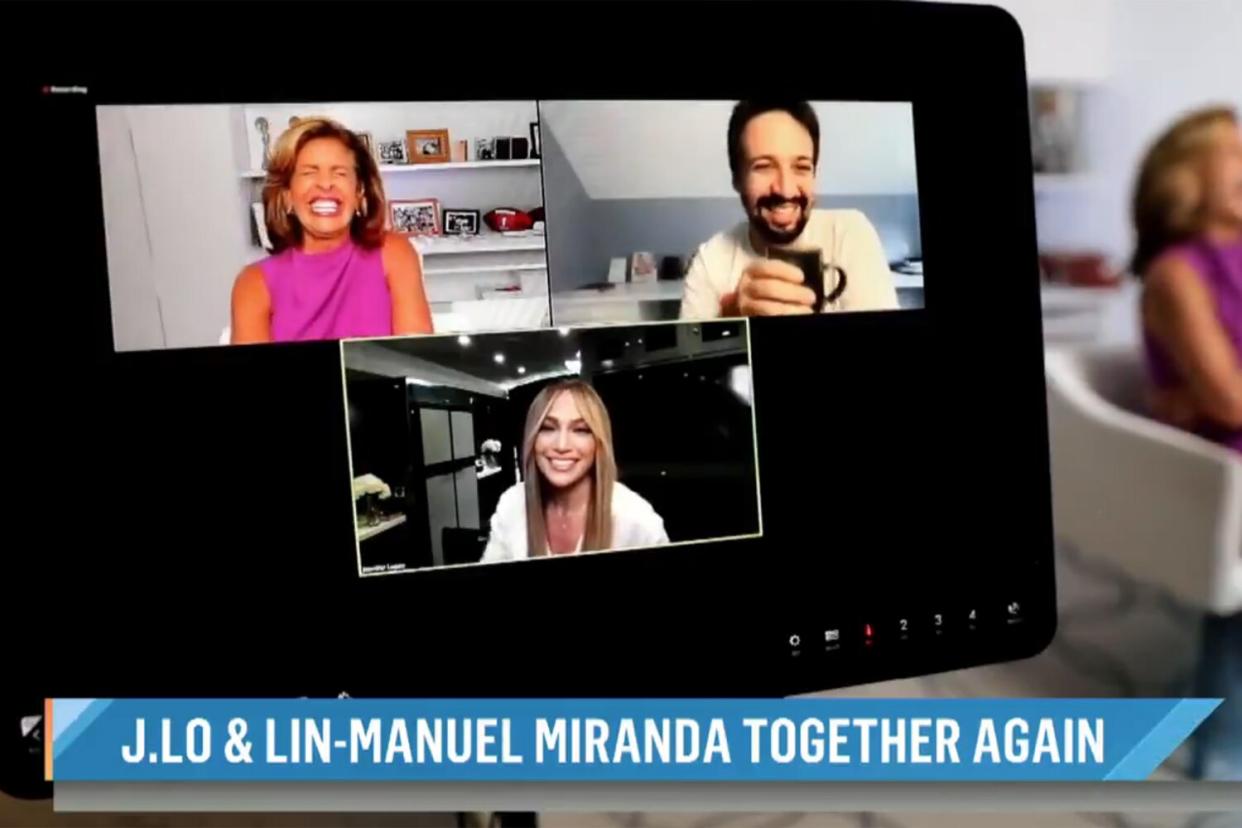 Jennifer Lopez and Lin-Manuel Miranda on TODAY