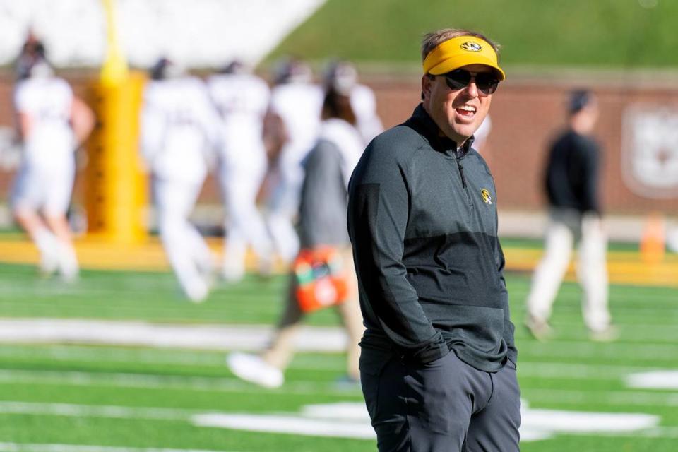 Mizzou football coach Eliah Drinkwitz and the Tigers play the Vanderbilt Commodores next Saturday in Nashville.