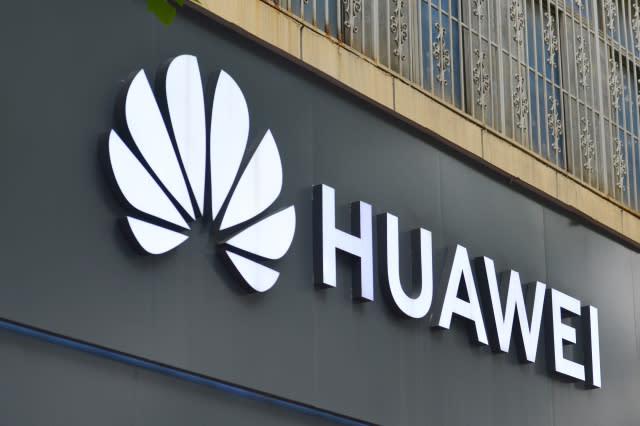 FUYANG, CHINA - 2020/07/15: Huawei logo seen at one of their branches. The UK government has ordered companies to strip equipment from Huawei out of the system by 2027. (Photo by Sheldon Cooper/SOPA Images/LightRocket via Getty Images)