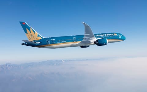 The Vietnam Airlines Boeing 787-9 Dreamliner