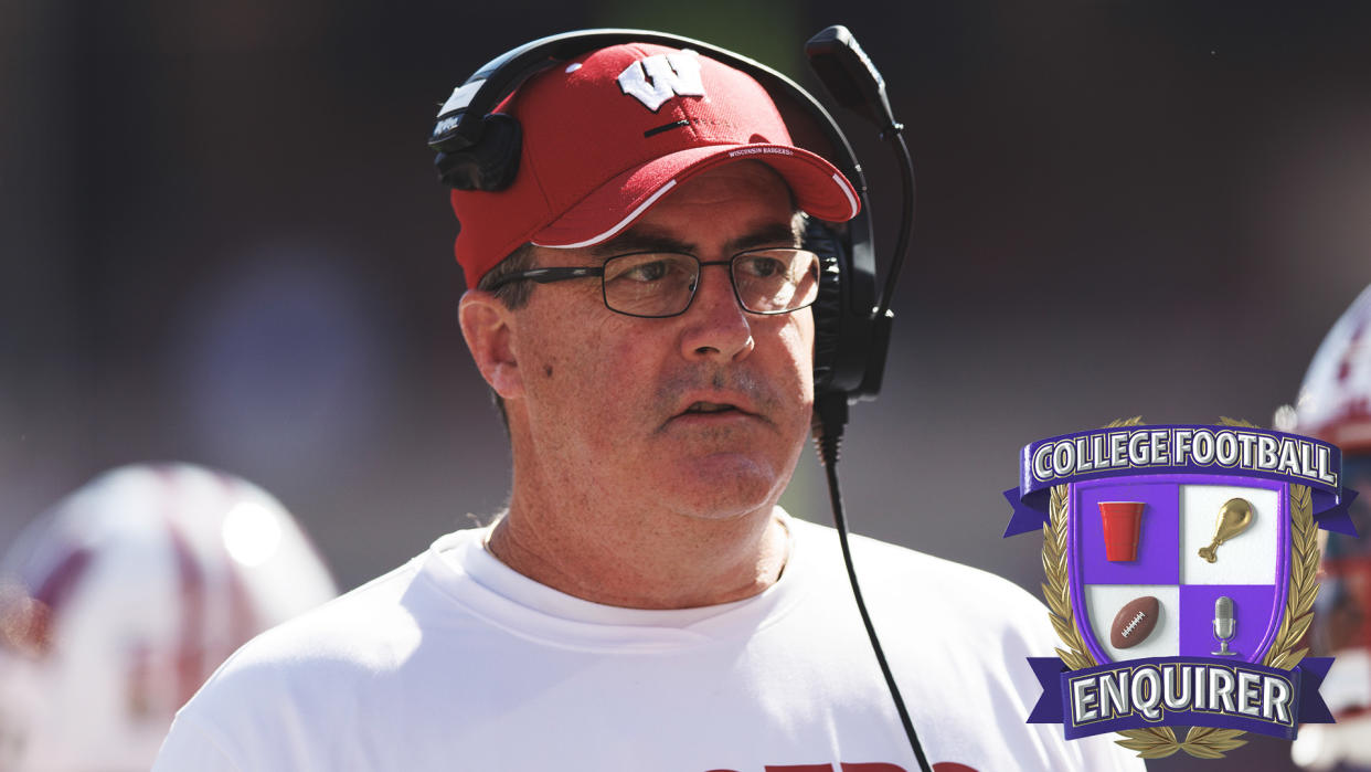 Wisconsin coach Paul Chryst during Saturday's matchup vs Illinois
Jeff Hanisch-USA TODAY Sports