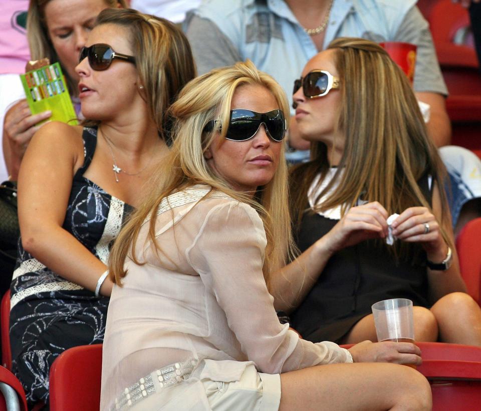 Coleen Rooney (then McLoughlin), pictured at the England vs Ecuador match 2006