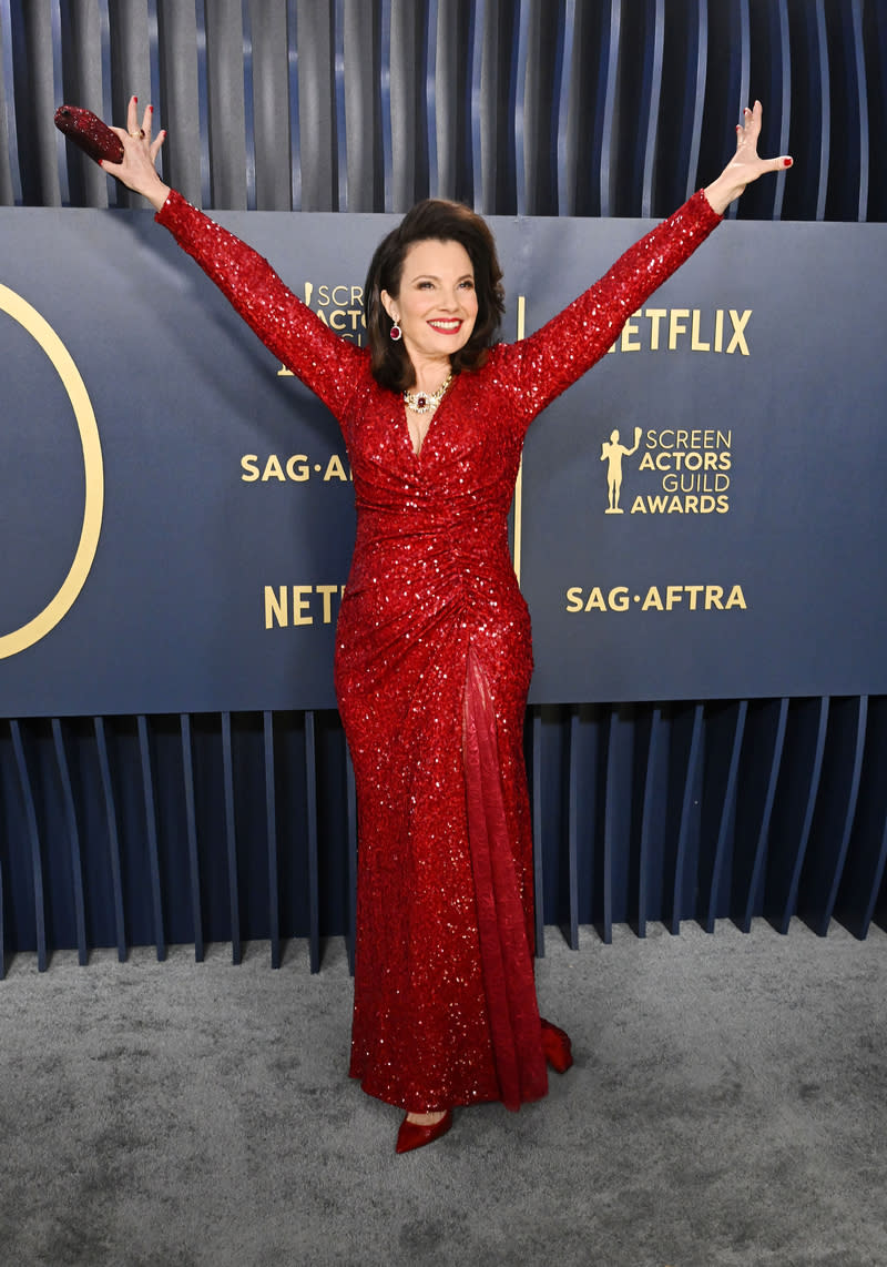 Fran Drescher at the 30th Annual Screen Actors Guild Awards held at the Shrine Auditorium and Expo Hall on February 24, 2024 in Los Angeles, California.