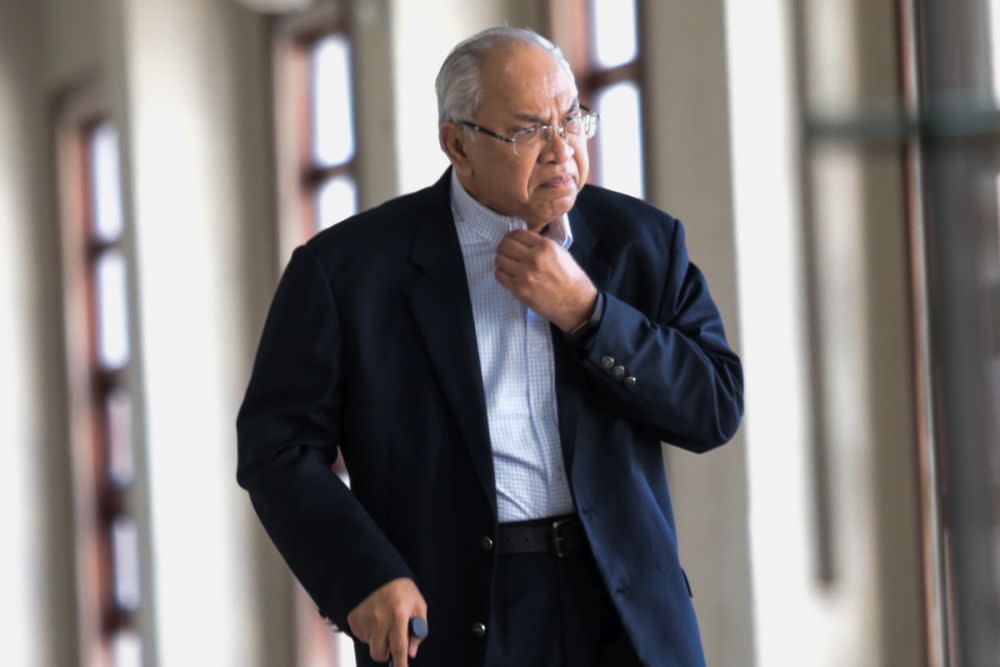 Ex-SRC International director Datuk Suboh Md Yassin is pictured at the Kuala Lumpur Court Complex June 11, 2019. — Picture by Ahmad Zamzahuri