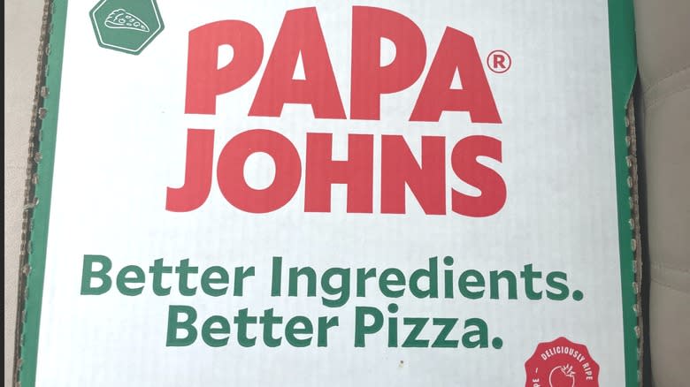 papa johns pizza box