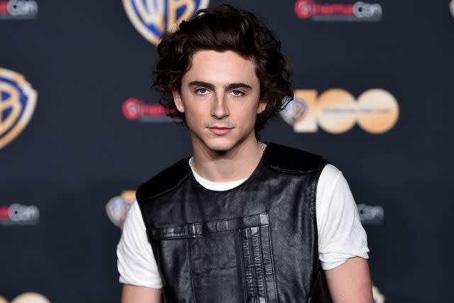 <p>Alberto E. Rodriguez/Getty Images</p> Timothée Chalamet