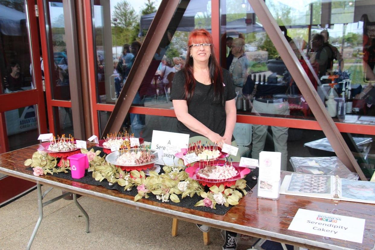 A Serendipity Cakery displays at the 2019 Brownstown Business Expo and Taste Tour. The business is returning to this year's event.
