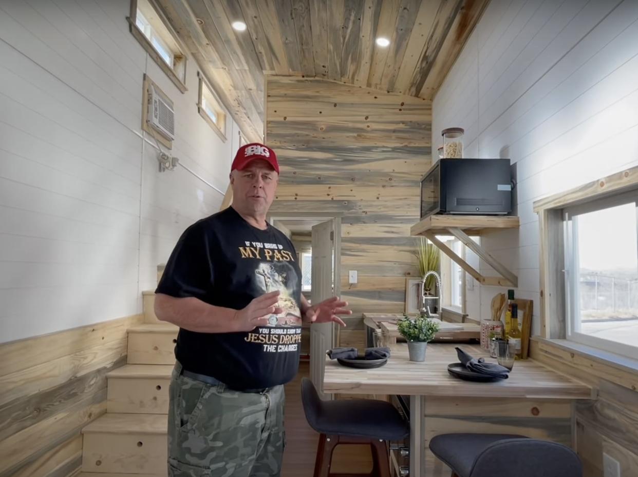 A screengrab of Holy Ground Tiny Homes' youtube channel.