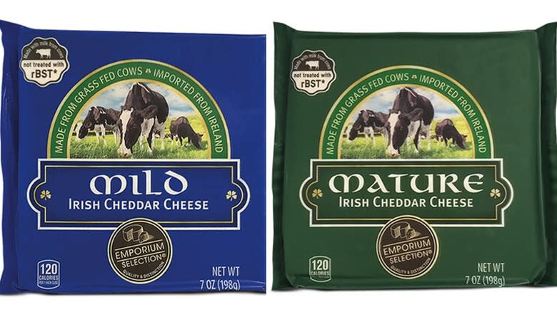 Mild and mature Aldi Irish cheddar