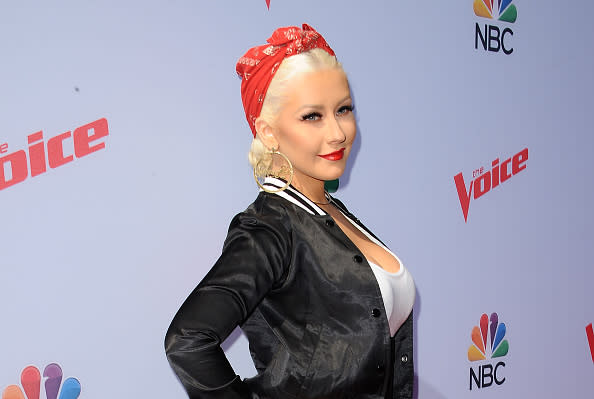 Christina Aguilera is shooting a movie with pink hair and we have so many questions