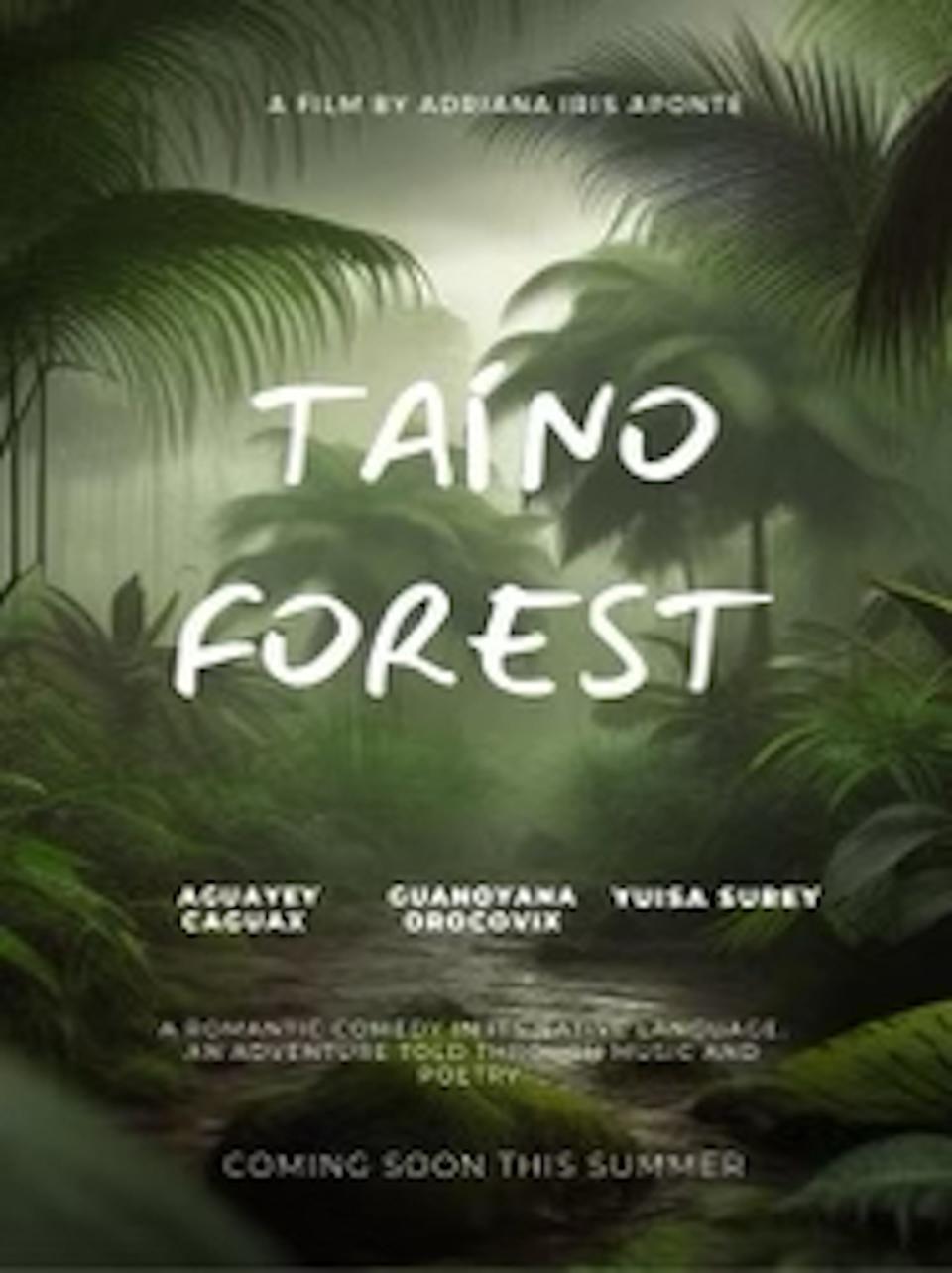 Poster for filmmaker Adriana Iris Aponte's "Taino Forest"