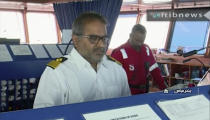 In this photo released by state-run IRIB News Agency, which aired on Monday, July 22, 2019, shows crew members of the British-flagged tanker Stena Impero that was seized by Tehran in the Strait of Hormuz on Friday. The Associated Press cannot independently verify the condition of the crew members, but in the video they looked to be in good health and it didn't appear as though they were being filmed under duress. (IRIB News Agency via AP)