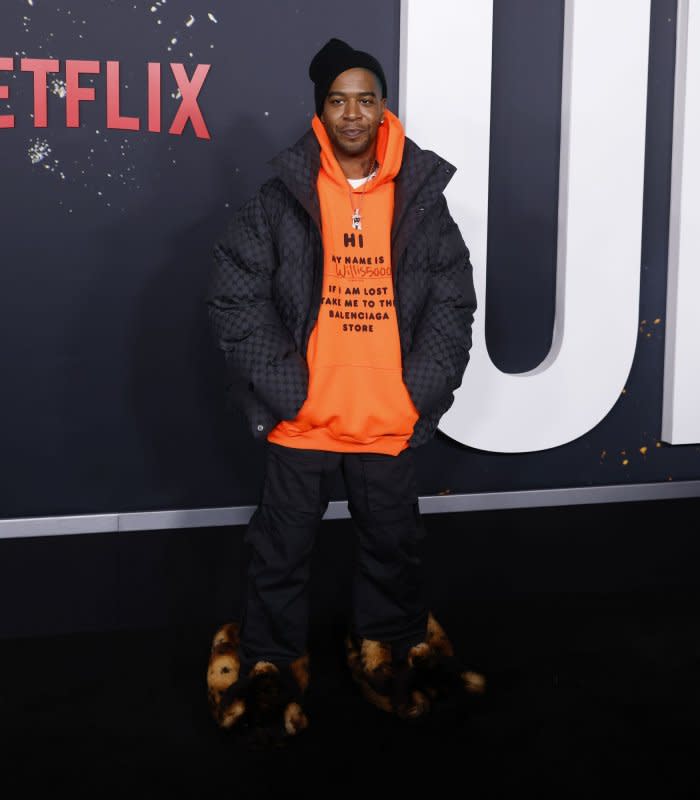 Kid Cudi arrives on the red carpet at the world premiere of Netflix's "Don't Look Up" on December 5, 2021, in New York City. The rapper turns 40 on January 30. File Photo by John Angelillo/UPI