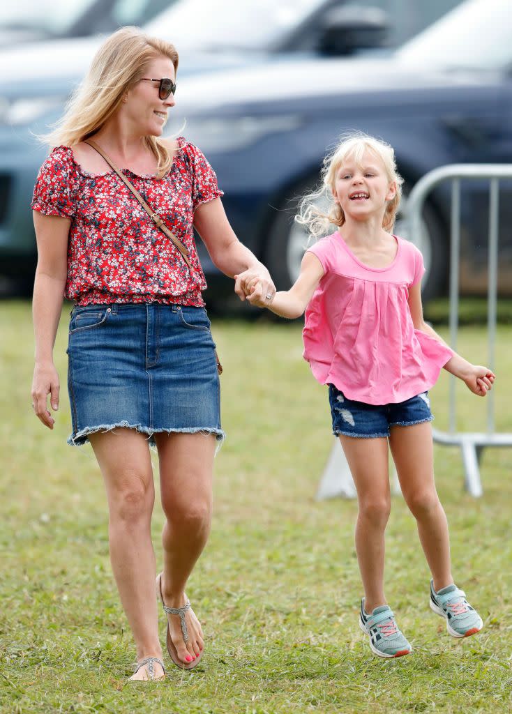 Isla Phillips with her Mother Autumn