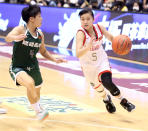 <p>南山高中陳孜綺突進（圖片來源：HJ Sports）</p> 