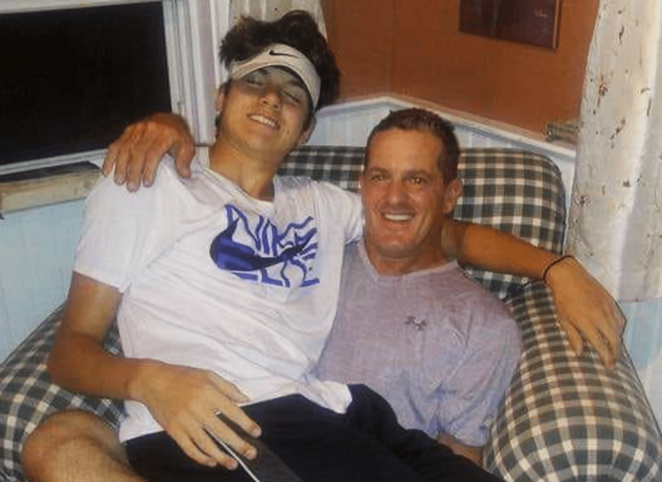 Xavier Hunter Sandor with his father, John Sandor. (Courtesy John Sandor)