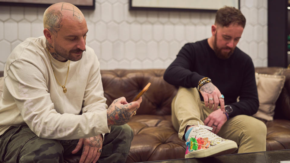 The Shoe Surgeon's founder Dominic Ciambrone (left) and Bentley Mulliner designer Rich Morris (right).