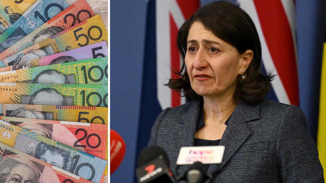 Australian currency and former NSW Premier Gladys Berejiklian.