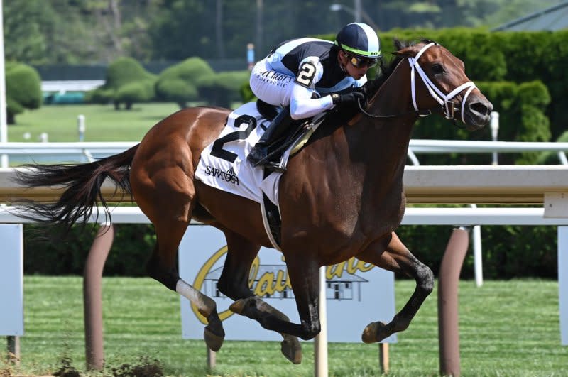 Nest wins the Shuvee Stakes at Saratoga. Photo courtesy of New York Racing Association