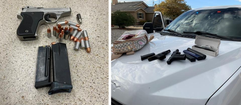 Multiple suspects were arrested and firearms seized in Victorville during “Operation Consequences” led by the San Bernardino County Sheriff’s Department.