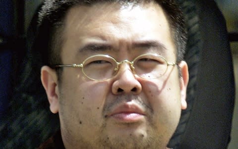 Kim Jong-nam was murdered in Malaysia this year - Credit: AP