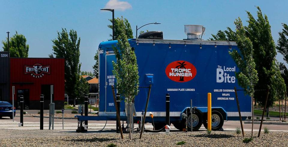 The Local Bite & Tropic Hunger food trailer is the first occupant of the new food park at 5222 W. Okanogan Ave. in Kennewick. Their website says their opening day will be June 1.