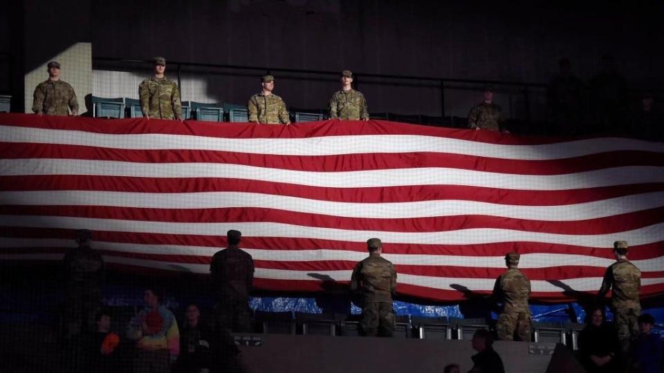 The Worcester Railers hosted Military Appreciation Night at the DCU Center on Saturday.