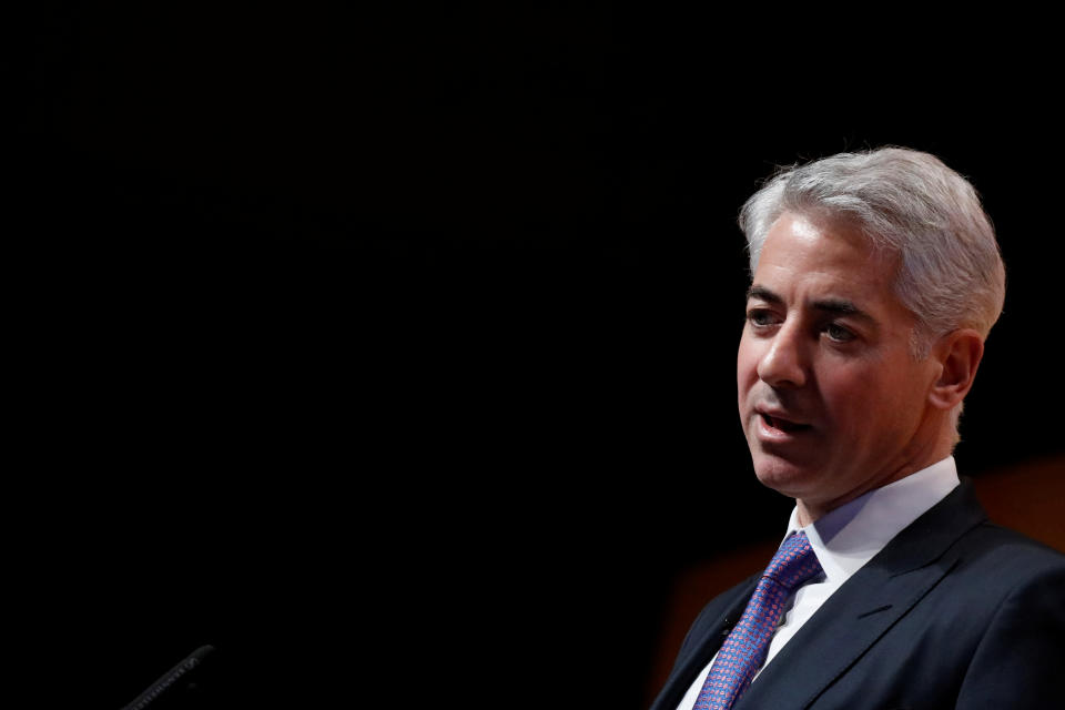 William &#39;Bill&#39; Ackman, CEO and Portfolio Manager of Pershing Square Capital Management, speaks during the Sohn Investment Conference in New York City, U.S., May 8, 2017. REUTERS/Brendan McDermid