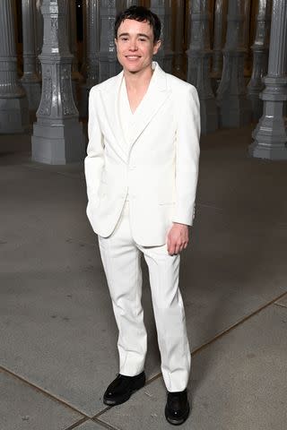 <p>Michael Kovac/Getty Images for LACMA</p> Elliot Page at the 2023 LACMA Art + Film Gala