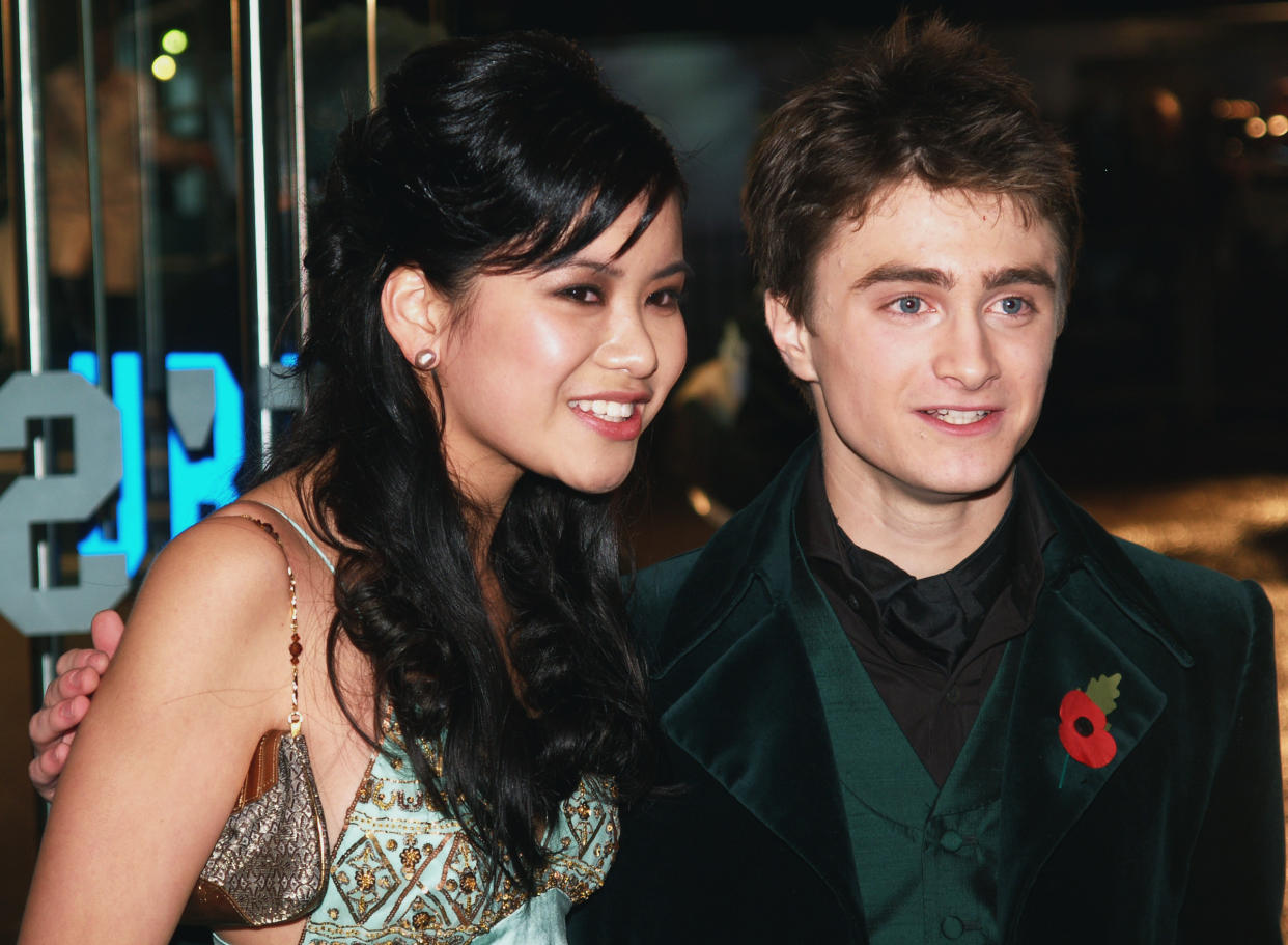 British actor Daniel Radcliffe and actress Katie Leung, arrive in London's Leicester Square for the premier of their latest Harry Potter film, 'Harry Potter and the Goblet of Fire', Sunday Nov. 6, 2005. The film is to be released on Nov. 18, 2005 and is the fourth in the series of Harry Potter films based on the books by author J. K. Rowling.(AP Photo/ Max Nash)