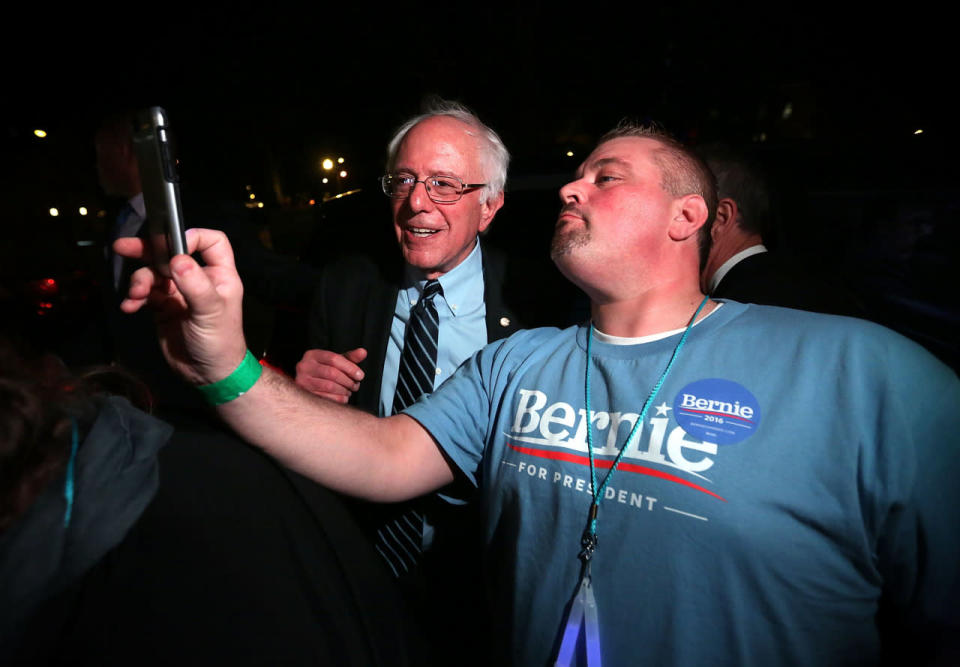 Selfie with Bernie Sanders