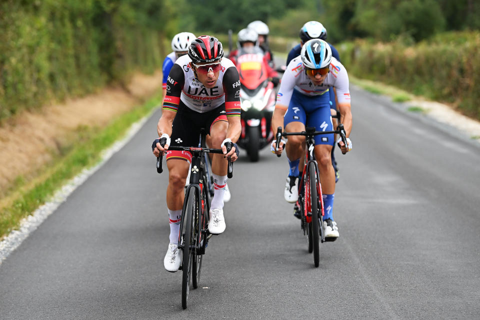 Rui Costa, portugués del UAE Emirates, durante el Tour de Limoussin. (Foto: Dario Belingheri / Getty Images).