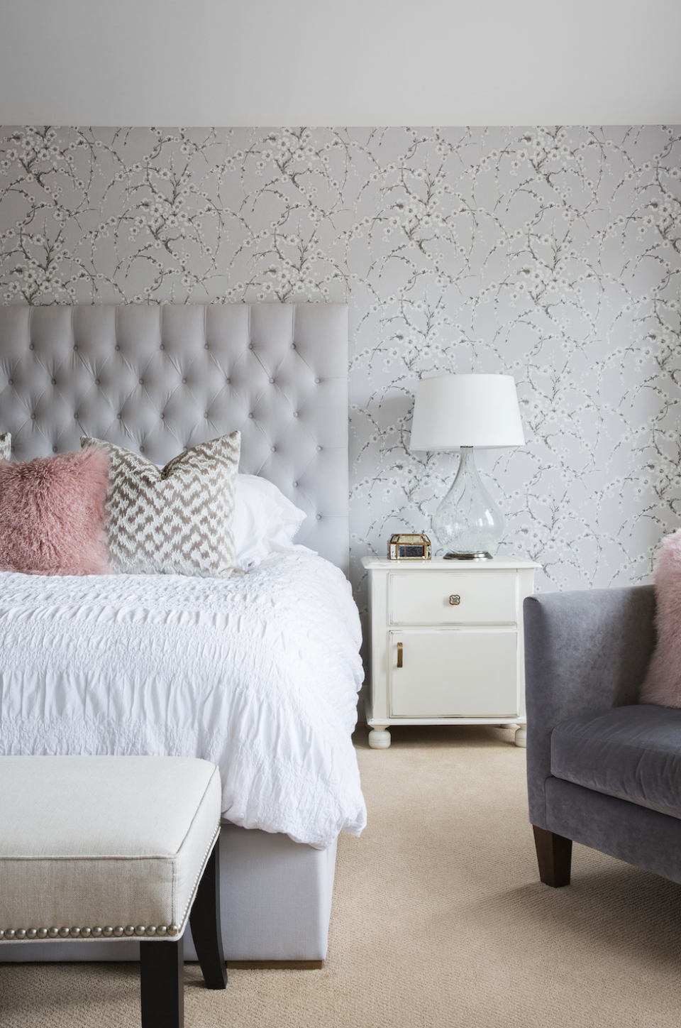 14 Seriously Chic Pink and Gray Bedrooms to Inspire Your Dream Space