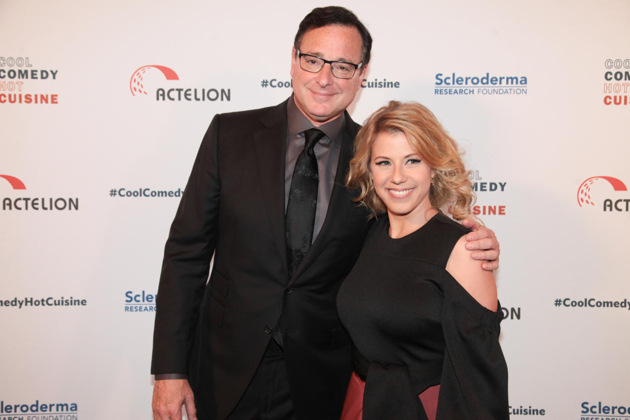 BEVERLY HILLS, CA - JUNE 16:  Bob Saget and Jodie Sweetin arrive at 30th Annual Scleroderma Benefit at the Beverly Wilshire Four Seasons Hotel on June 16, 2017 in Beverly Hills, California.  (Photo by Kathryn Page/Getty Images)