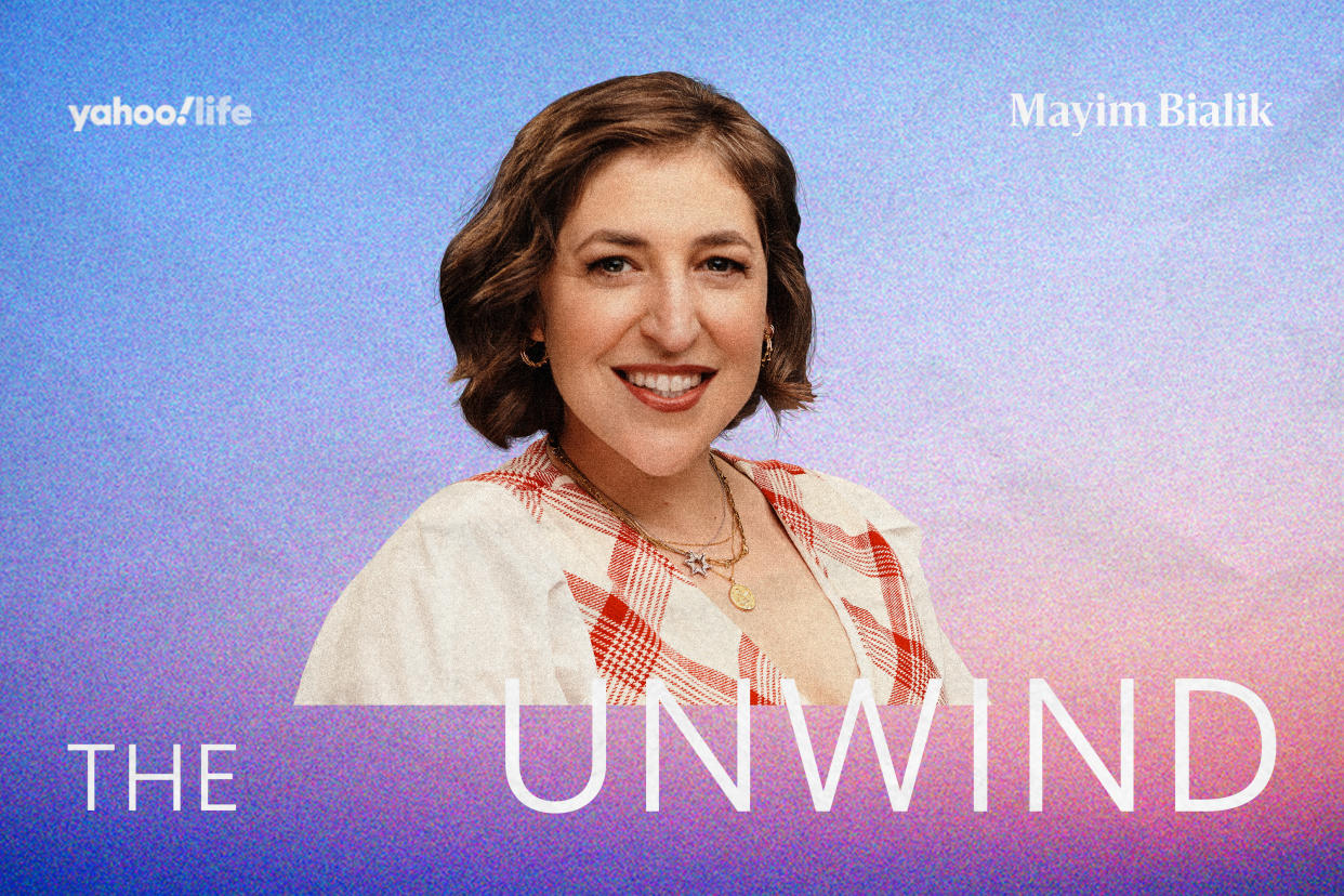 Actress, host and podcaster Mayim Bialik. (Photo illustration: Yahoo News; photo: Jai Lennard)