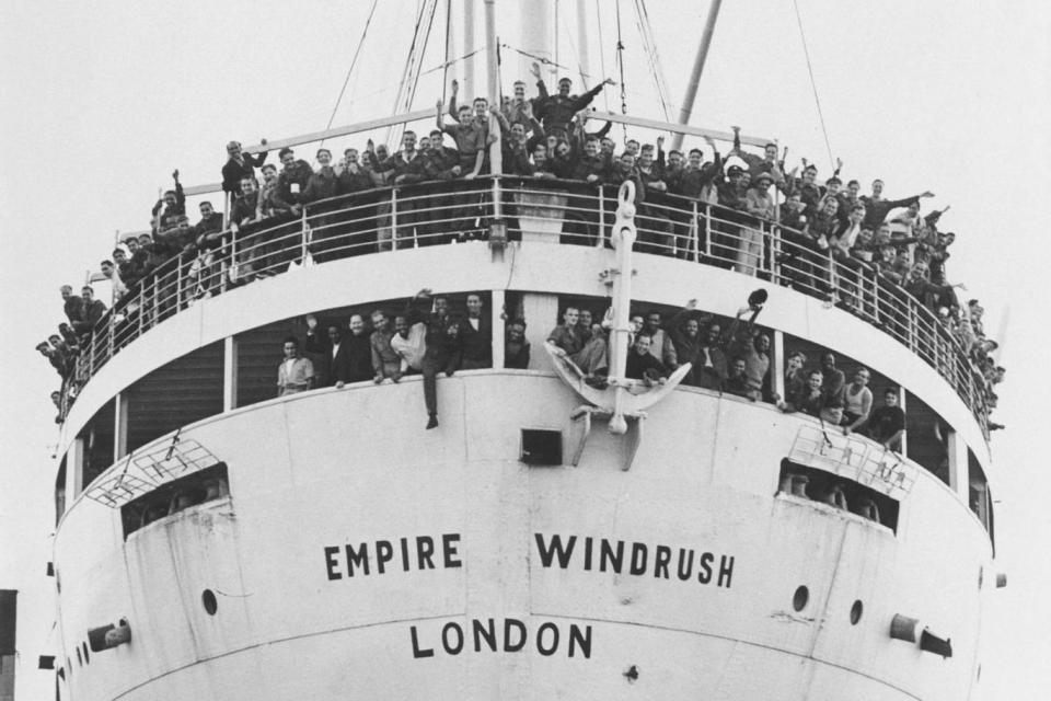 Jamaican immigrants arriving at Tibury Docks in Essex, 22 June 1948 (SSPL via Getty Images)