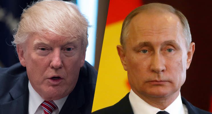 President Trump and Russian President Vladimir Putin.