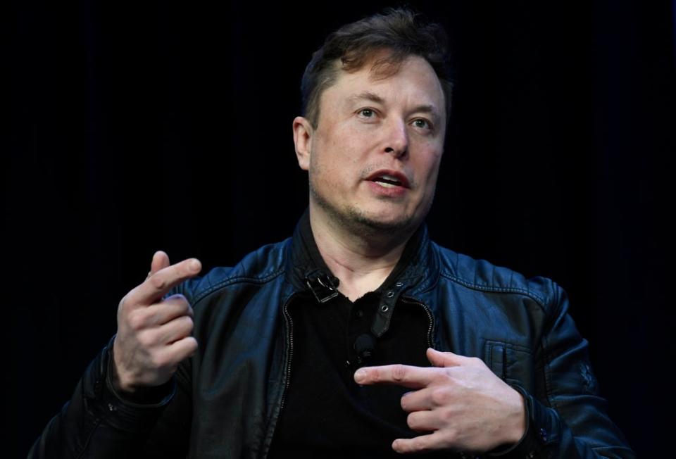 Elon Musk said he hoped to run a product event for the self-driving taxi in 2023   (Susan Walsh/AP) (AP)