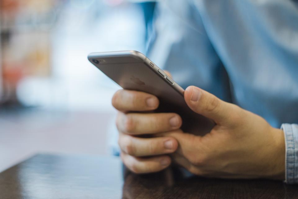 Man holding phone