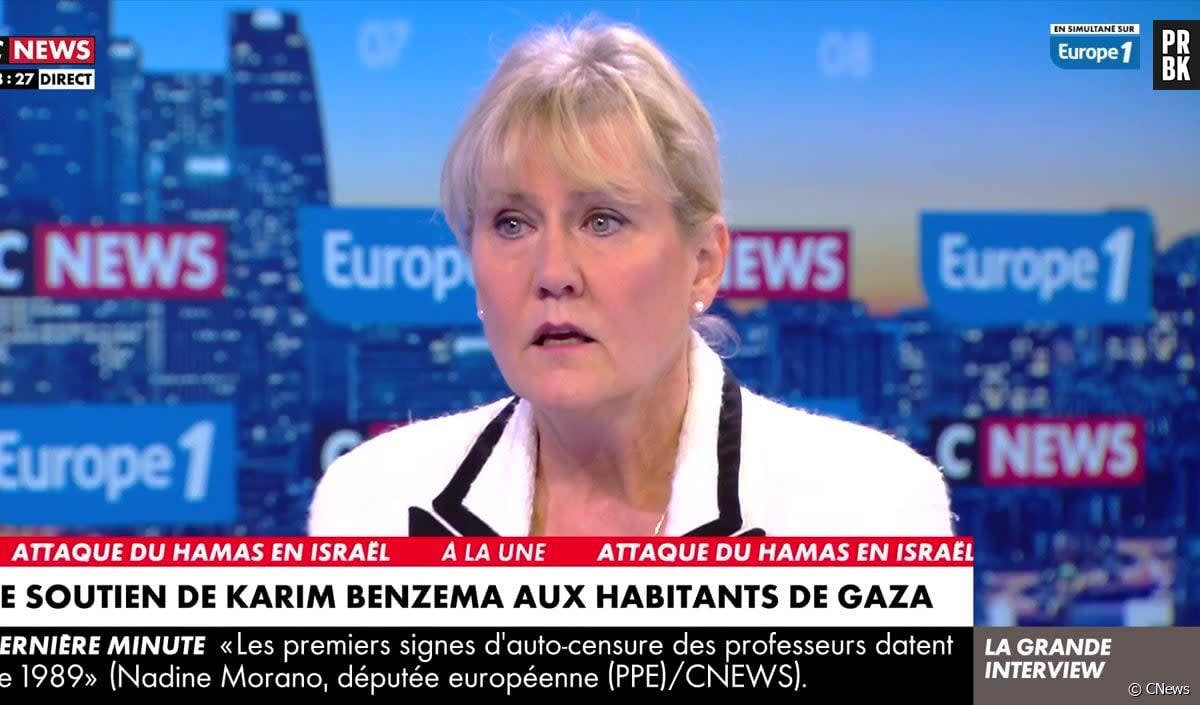 "Karim Benzema est un agent de propagande du Hamas" : Nadine Morano dérape et choque sur CNews - CNews