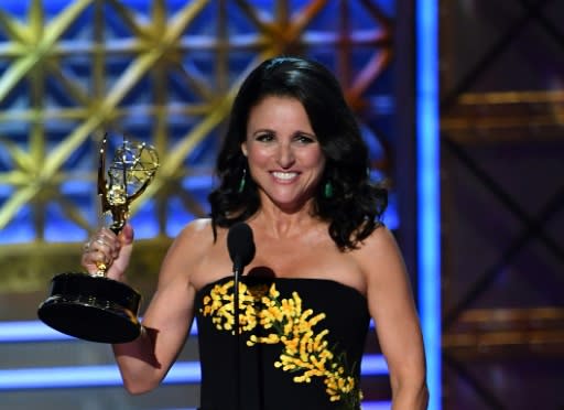 Julia Louis-Dreyfus won the Emmy for lead actress in a comedy in 2017 for "Veep" -- if she wins again in 2019, she will become the performer with the most overall trophies at nine