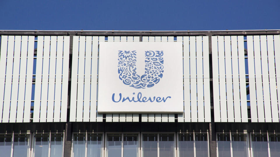 Rotterdam , Netherlands-august 13, 2015: Unilever is a multinational company in the field of food, personal care and cleaning products.